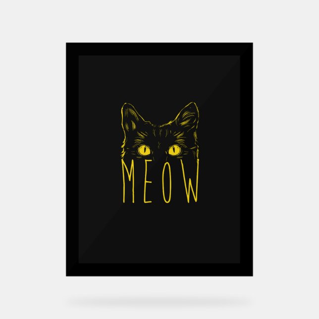 Panneau En Acrylique Meow (Recto)