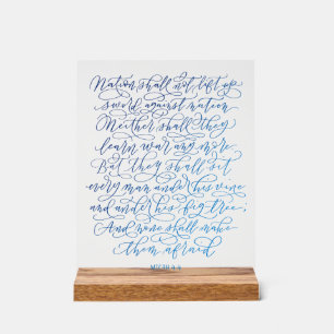 Panneau En Acrylique Michée 4:4
