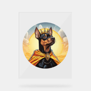 Panneau En Acrylique Miniature Pinscher Chien King