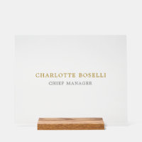 Minimaliste Classique Professionnel Couleur Or
