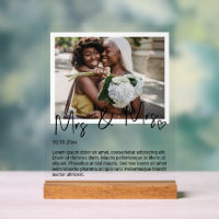 Mme et Mme Photo et Mariage personnalisée