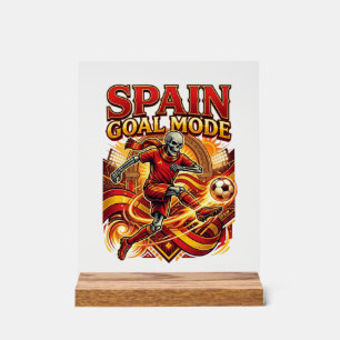Panneau En Acrylique Mode Squelette Buteur Espagne Nations Streetwea