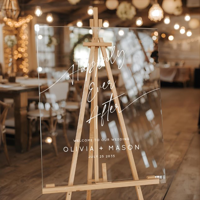 Panneau En Acrylique Moderne minimal Heureusement Jamais Après L'Accuei (Créateur téléchargé)