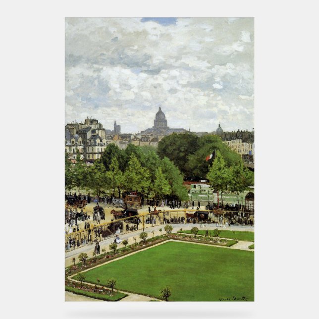 Panneau En Acrylique Monet - Le Jardin de la Princesse (Recto)