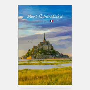 Panneau En Acrylique Mont-Saint-Michel, France - Abbaye médiévale