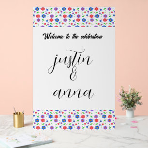 Panneau En Acrylique Motif floral aquarelle vibrant de fleurs sauvages