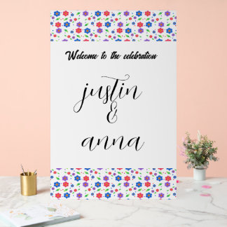 Panneau En Acrylique Motif floral aquarelle vibrant de fleurs sauvages