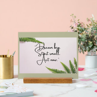 Panneau En Acrylique Motivation audacieuse pour