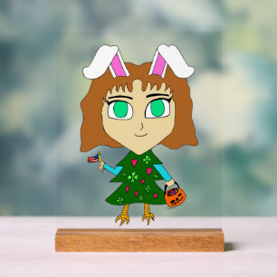 Panneau En Acrylique Multi Vacances Chibi