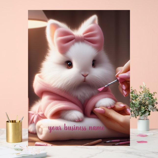 Panneau En Acrylique Nail Tech Sign (Mariage)