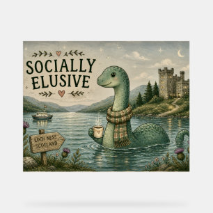 Panneau En Acrylique Nessie insaisissable socialement Cryptide cosy Loc