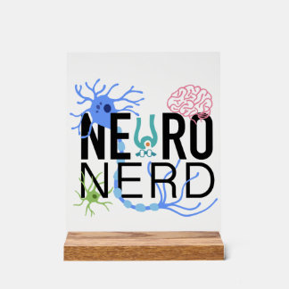 Panneau En Acrylique Neuro Nerd Neuroscience
