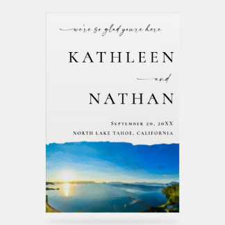 Panneau En Acrylique North Lake Tahoe Destination Bienvenue