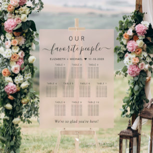 Panneau En Acrylique Nos personnes préférées Tableau 10 Mariage rose As