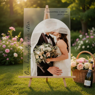 Panneau En Acrylique Notre photo de mariage pour notre bonheur éternel