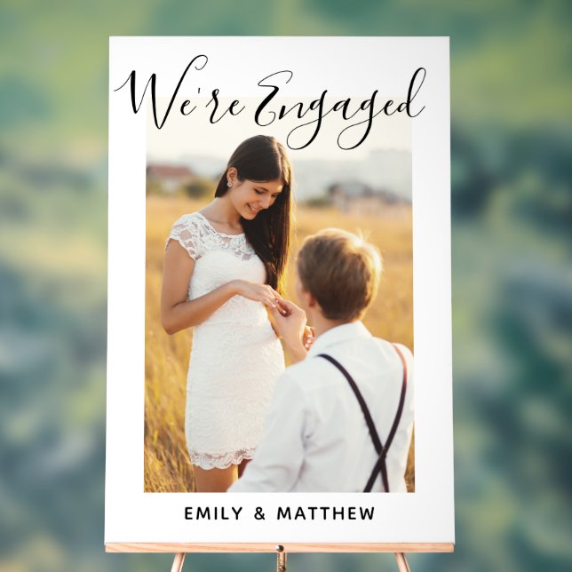 Panneau En Acrylique Nous sommes engagés pour une partie d'engagement p (Neutre)