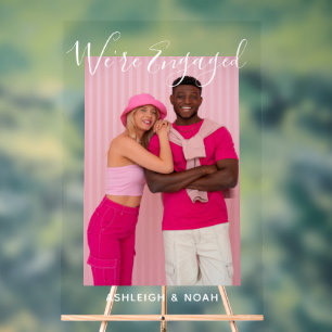 Panneau En Acrylique Nous sommes engagés pour une partie d'engagement p