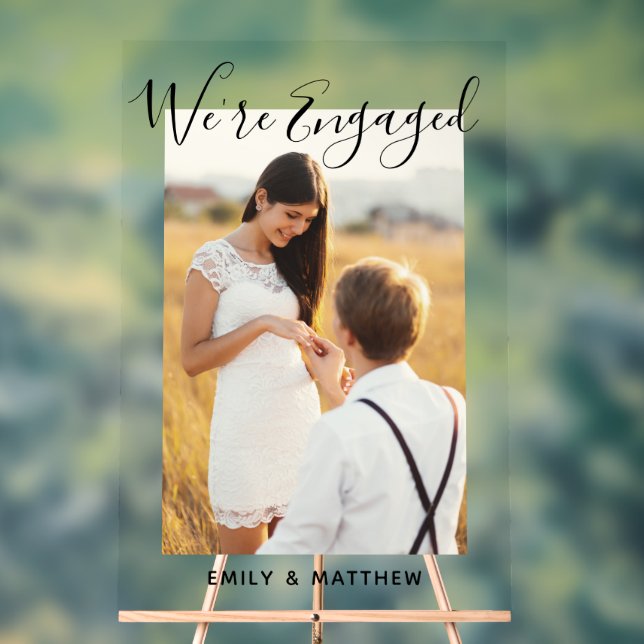 Panneau En Acrylique Nous sommes engagés pour une partie d'engagement p (Neutre)