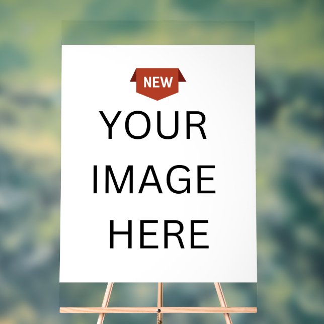 Panneau En Acrylique NOUVEAUTÉ ! Signal acrylique 24" x 36" - Personnal (Neutre)