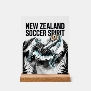 Panneau En Acrylique Nouvelle-Zélande Esprit de Football Squelette Bute