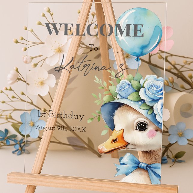 Panneau En Acrylique One Silly Goose Boy Birthday  (Créateur téléchargé)