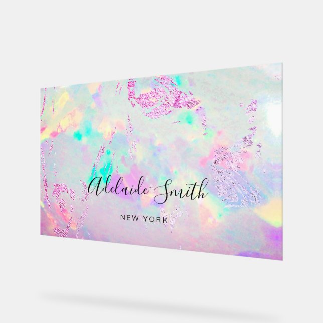 Panneau En Acrylique opale violette (Angle)