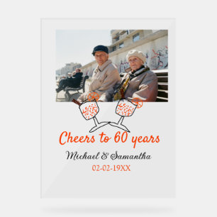 Panneau En Acrylique Orange applaudit à 60 ans de mariage