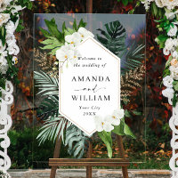 Orchid Bohemian Greenery MARIAGE Bienvenue