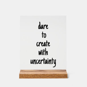 Panneau En Acrylique Oser Créer Un Signal Acrylique