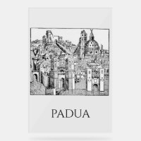 Padua Médiéval Minimaliste Ciel en Ligne Art