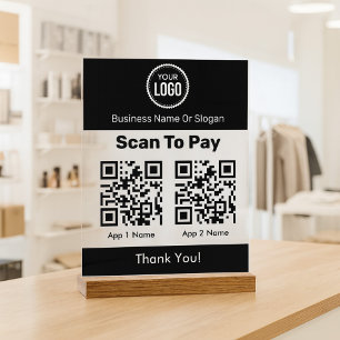 Panneau En Acrylique Paiement par portefeuille numérique mobile via cod