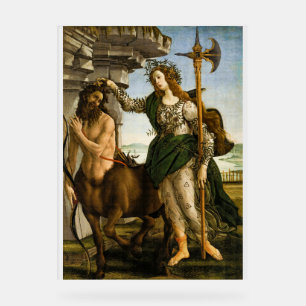 Panneau En Acrylique Pallas et Centaur par Sandro Botticelli