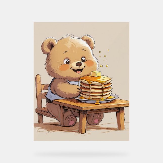 Panneau En Acrylique Pancake Bear Poster (Recto)