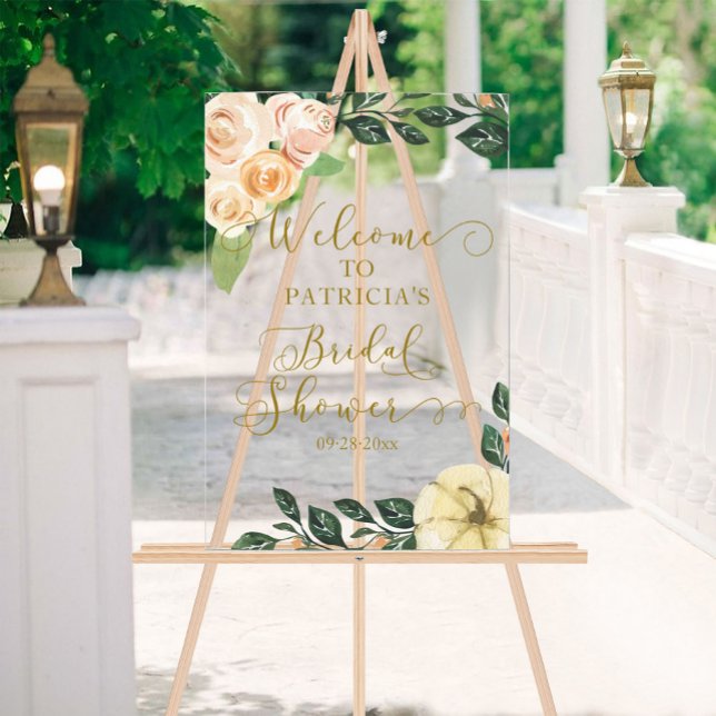 Panneau En Acrylique Pancarte de bienvenue pour une fête prénuptiale d' (Créateur téléchargé)