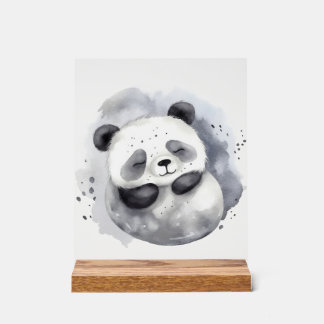 Panneau En Acrylique Panda Confortable