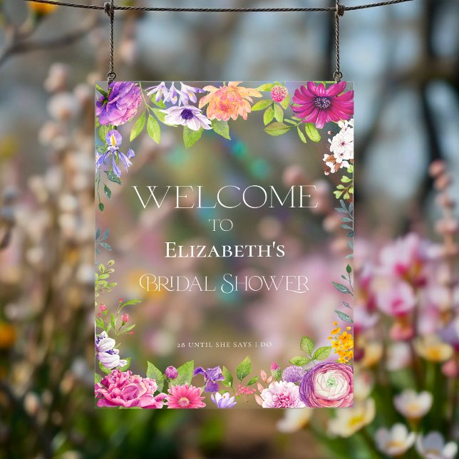 Panneau En Acrylique Panneau acrylique de bienvenue de la Fête des mari (Créateur téléchargé)