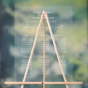 Panneau En Acrylique Panneau acrylique givrée avec tableau de siège min