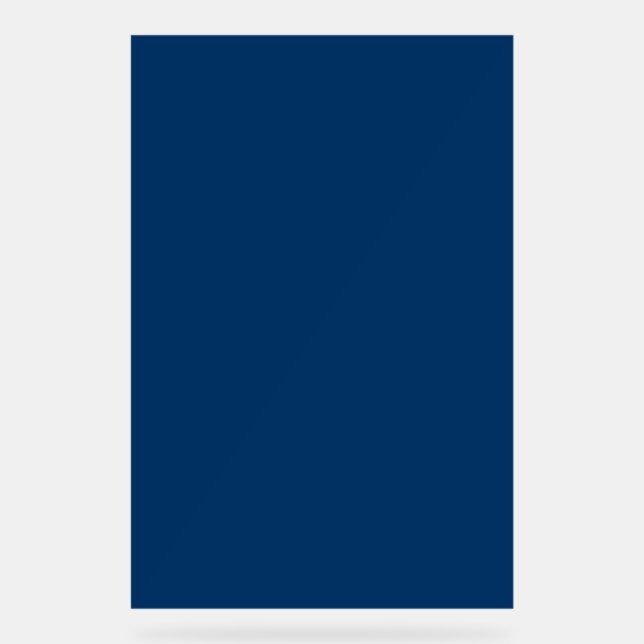 Panneau En Acrylique Panneau Acrylique personnalisé bleu minuit - Comma (Recto)