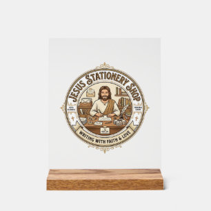 Panneau En Acrylique Papeterie Jésus Papeterie Jésus Christ