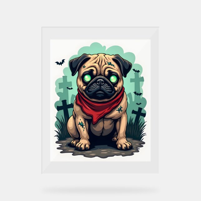 Panneau En Acrylique Parade de Carlin Zombie (Recto)