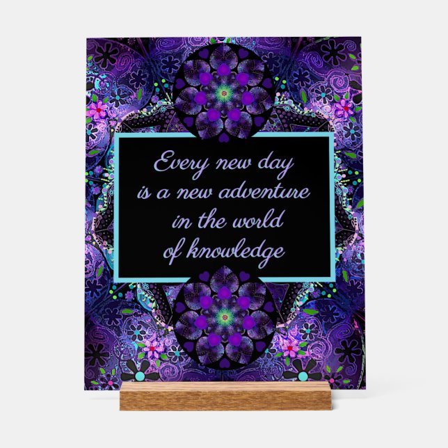 Panneau En Acrylique Parapluie violet & coeurs .7 (Recto)