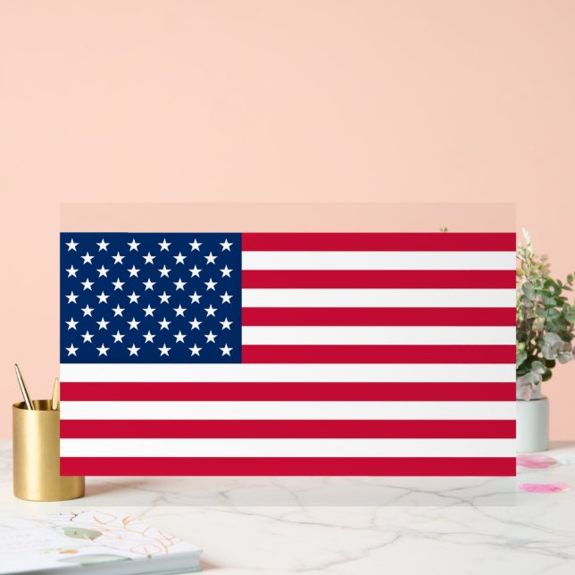 Panneau En Acrylique Patriotic American Flag Acrylic Sign (Mariage)