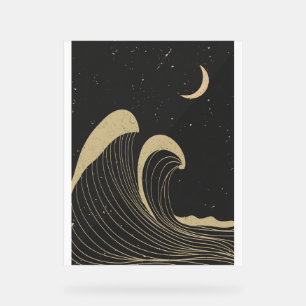 Panneau En Acrylique Paysage des vagues océaniques