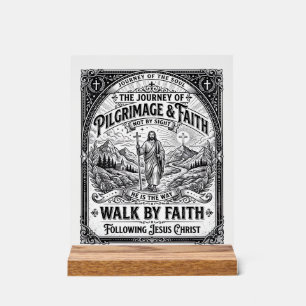 Panneau En Acrylique Pèlerinage de Jésus Chemin Saint Voyage