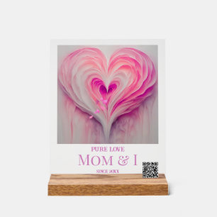 Panneau En Acrylique Personnalisé "Pure Love" Maman et moi