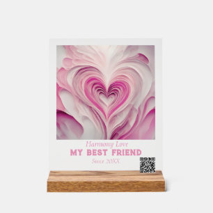 Panneau En Acrylique Personnalisé "Pure Love" - Mon meilleur ami