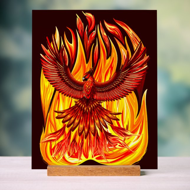 Panneau En Acrylique Phoenix mythologique immortelle Créature (Neutre)