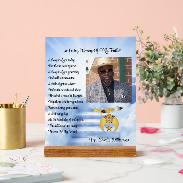 Panneau En Acrylique Photo commémorative Shriners Mason (Mariage)