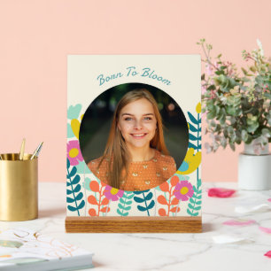 Panneau En Acrylique photo de 30e anniversaire floral coloré moderne