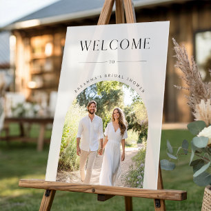 Panneau En Acrylique Photo de couple Rustique givré Bienvenue à la soir